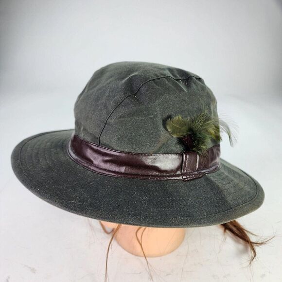 Tweedmill Olive Green Canvas Hat Size M 58cm Hunting Safari Bucket Cap Hat - Picture 2 of 11